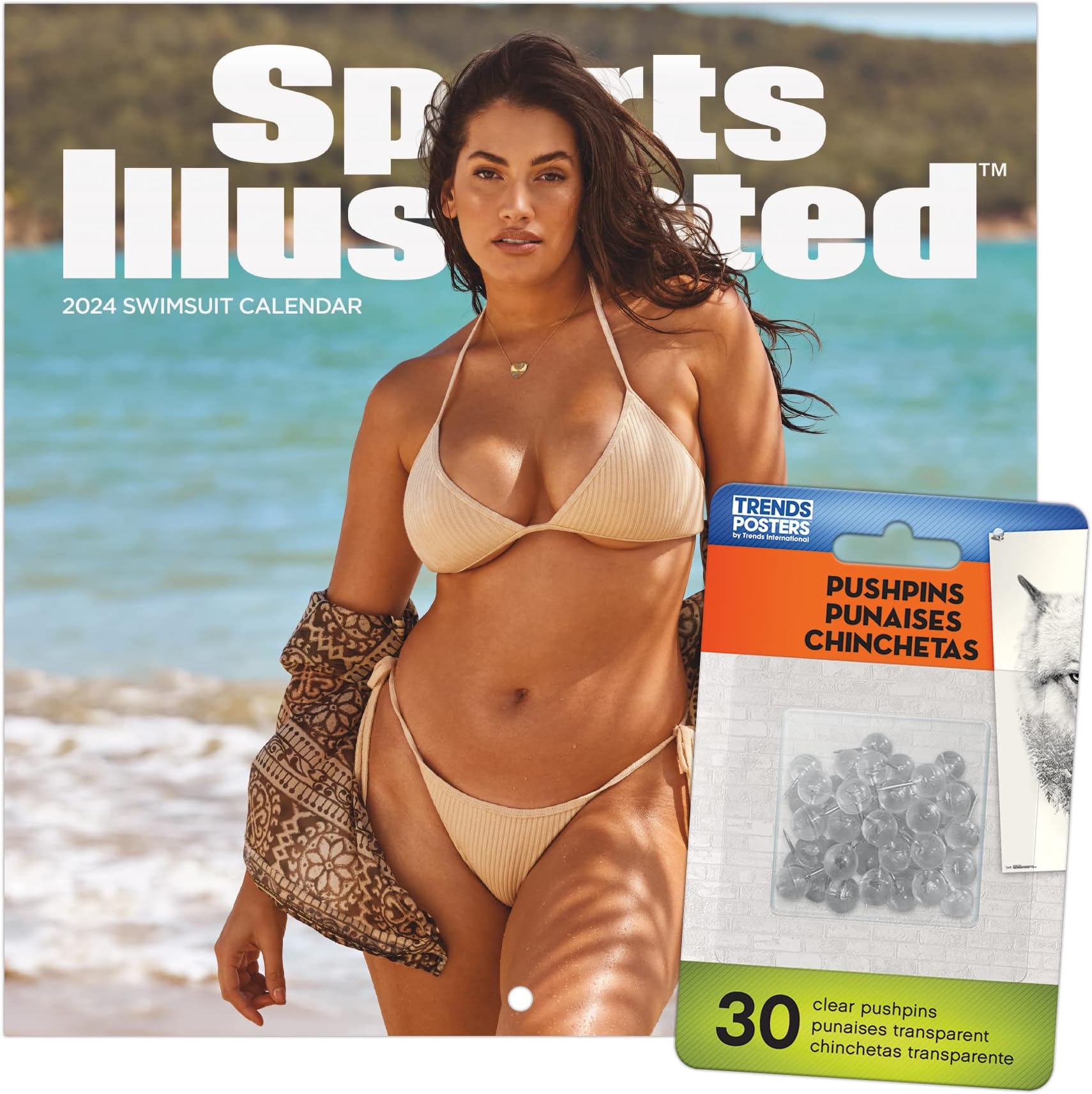 2024 Sports Illustrated Swimsuit Mini Wall Calendar & Push