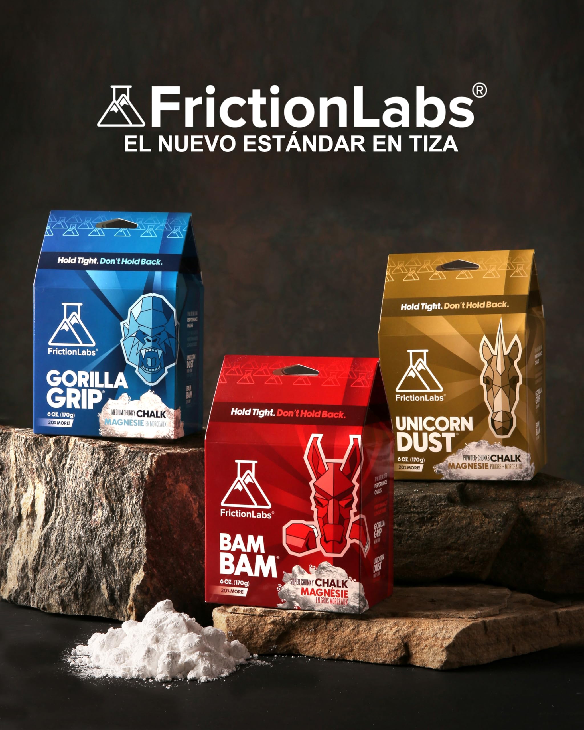 Friction Labs Discos de tiza – Bloques de tiza premium para gimnasio, escalada en roca, levantamiento de pesas, gimnasia y bolos – Tiza de gimnasio que absorbe la humedad, 5 discos individuales de