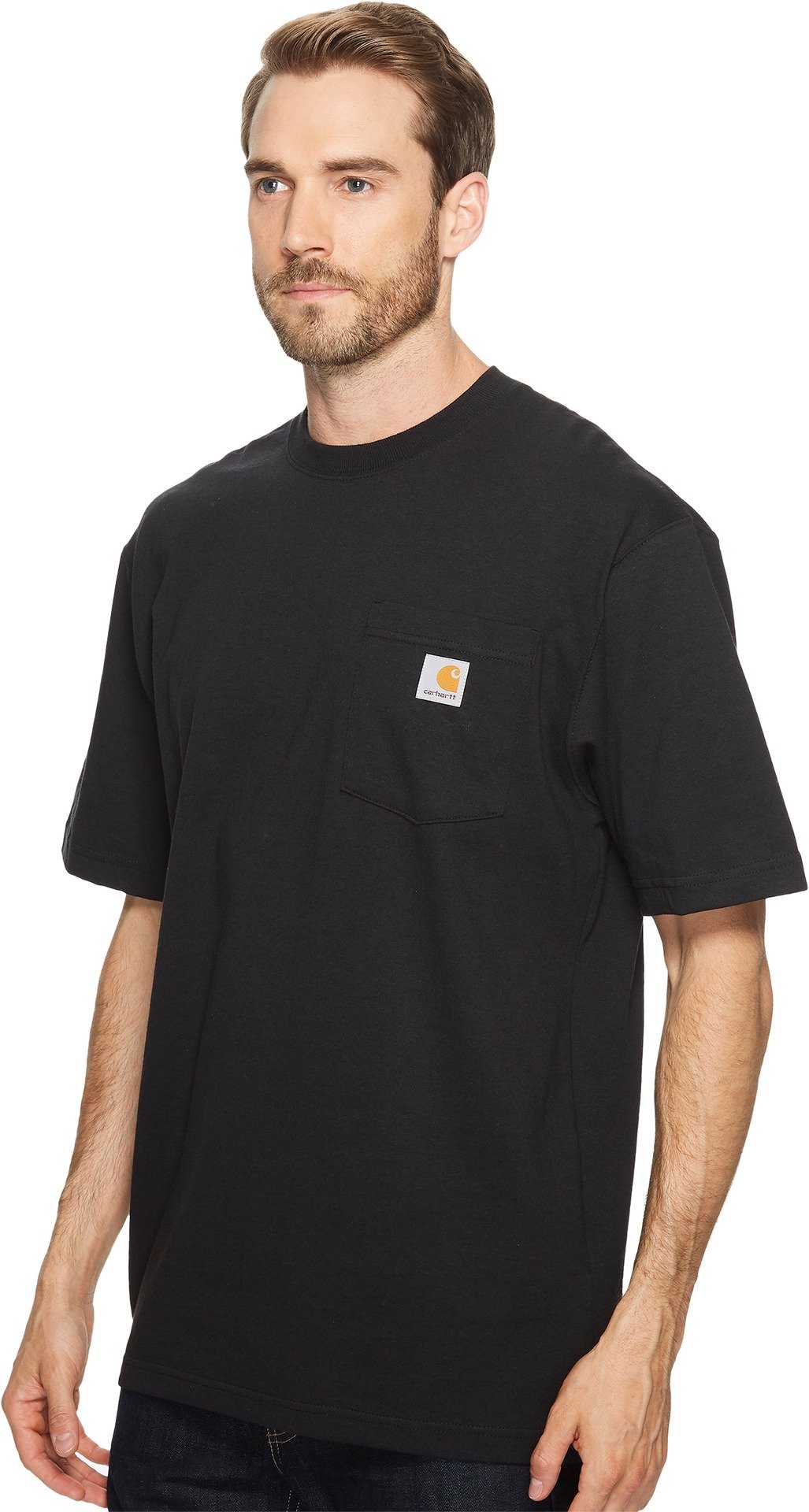 Condition photo showing As Is for carhartt men's loose fit heavyweight short-sleeve pocket t-shirt