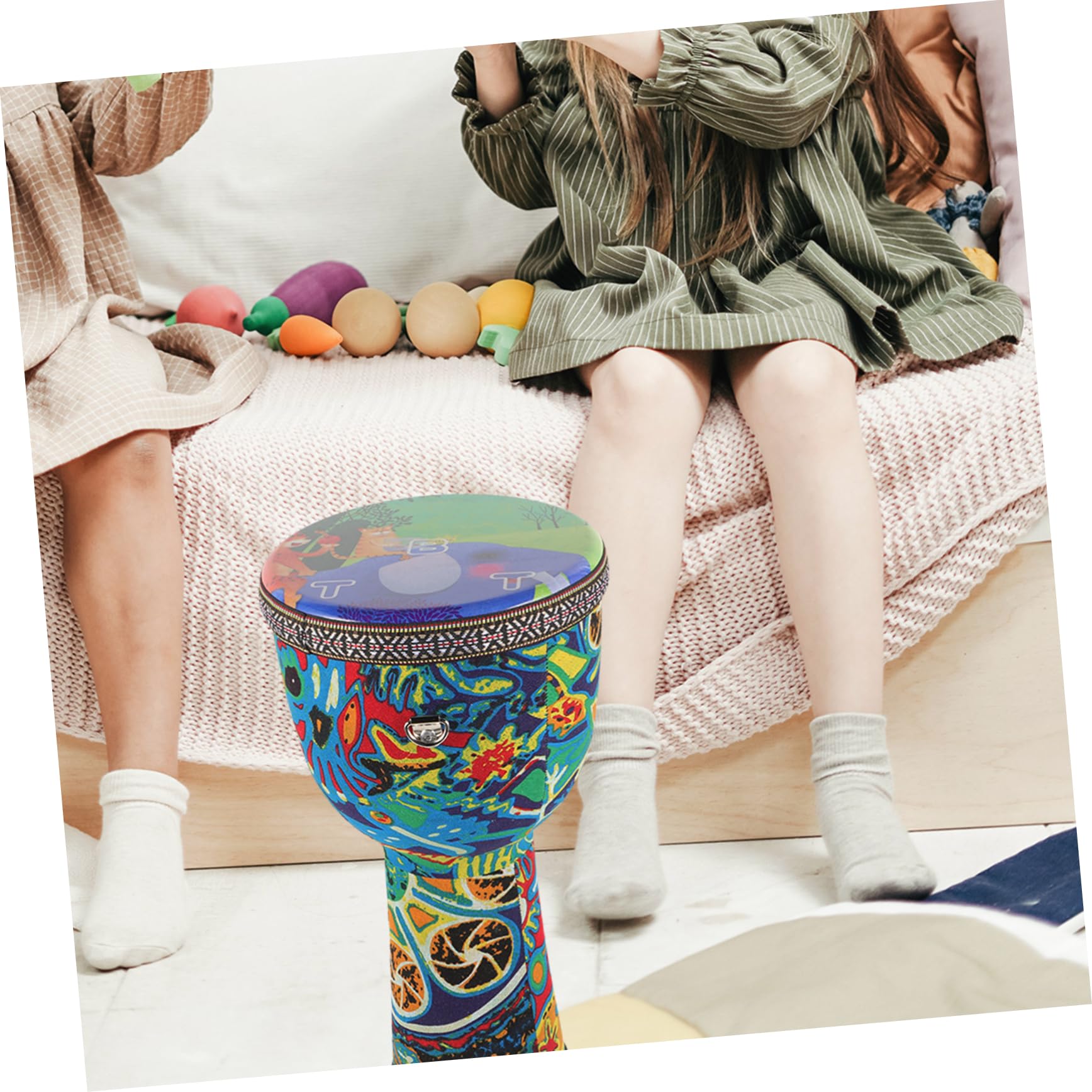 ERINGOGO Djembe Africano Mano Strumento Percussione Per Principianti e Ragazzo Ragazza Ragazza Robusto e Durevole Per Uso Lungo Termine