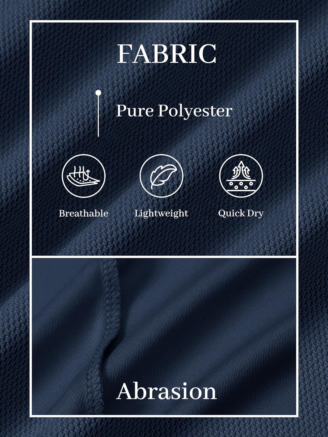 TACVASEN Polo Shirts for Men Short Sleeve Dry Fit Collared Shirt UPF 50+ Performance Work Athletic Tactical Golf Polos - Image 6