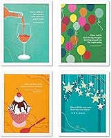 Vista 21 de Compendium Positively Green - Paquete de 4 tarjetas de condolencias, diseños surtidos, 5.38 x 4.25 pulgadas