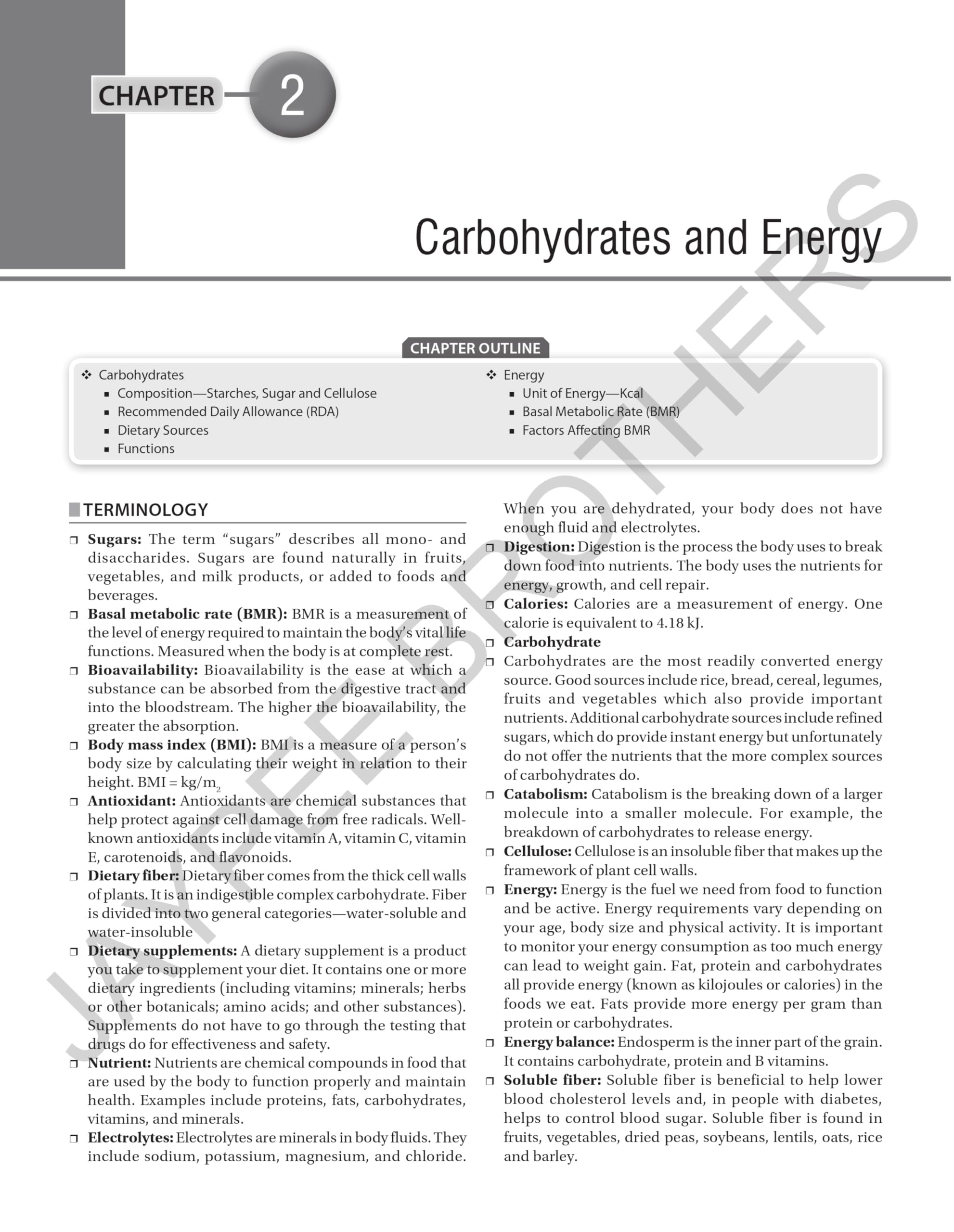 Applied Nutrition, Dietetics and Biochemistry for Basic BSc Nursing 4