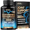 Glucosamina Condroitina MSM Colágeno - Suplementos para Articulaciones 2800 mg - 120 Cápsulas | Apoyo para Articulaciones y Cartílago para Hombres y Mujeres - Vitaminas Nutricionales para la Flexibilidad - Probado en Laboratorio, 120 unidades (Paquete de 1) 1
