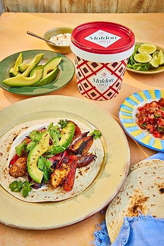 Miniatura 8 de Maldon Sal marina de chile con chiles de Alepo y ojo de pájaro, perfecta para una amplia gama de platos, fantástica explosión de sabor, copos en