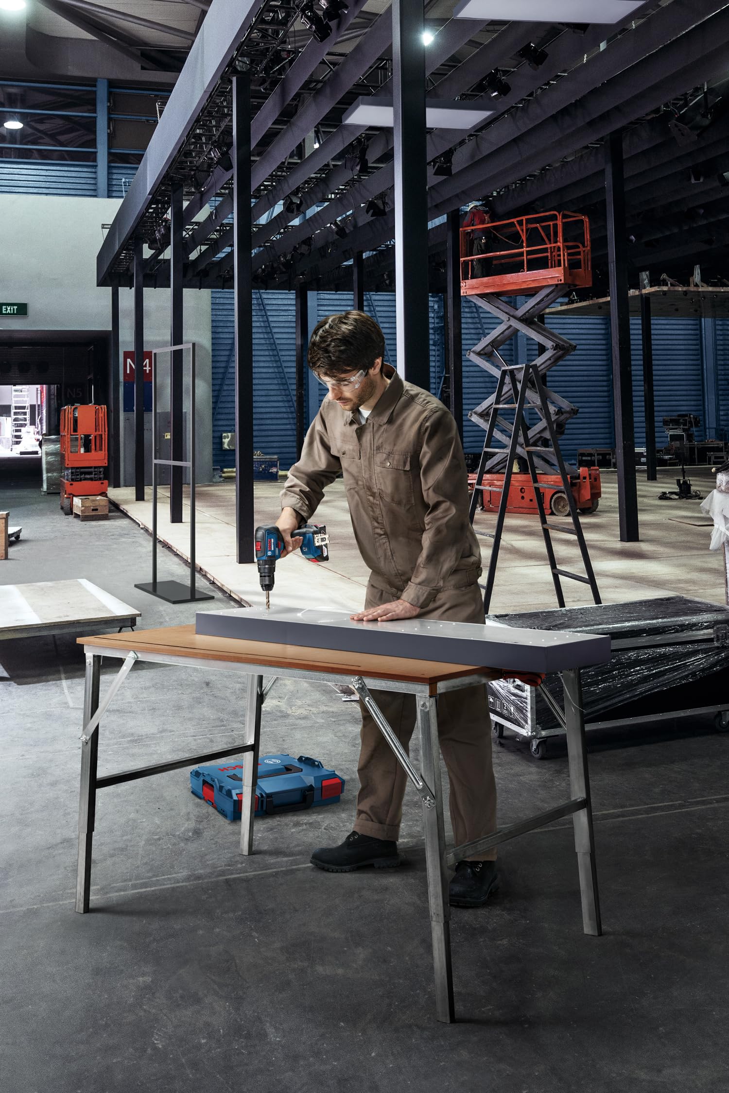 Bosch Professional GSB 18V-55 Akku Schlagbohrschrauber 18V System 55 Nm