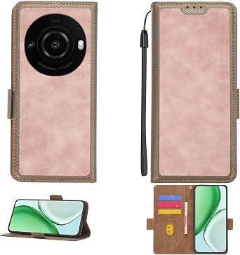 Aroepurt Case Compatible for Leitz Phone 3 Phone Case Flip Cover [with Tempered Glass Screen Protector][RFID Blocking] DPW-ZONG