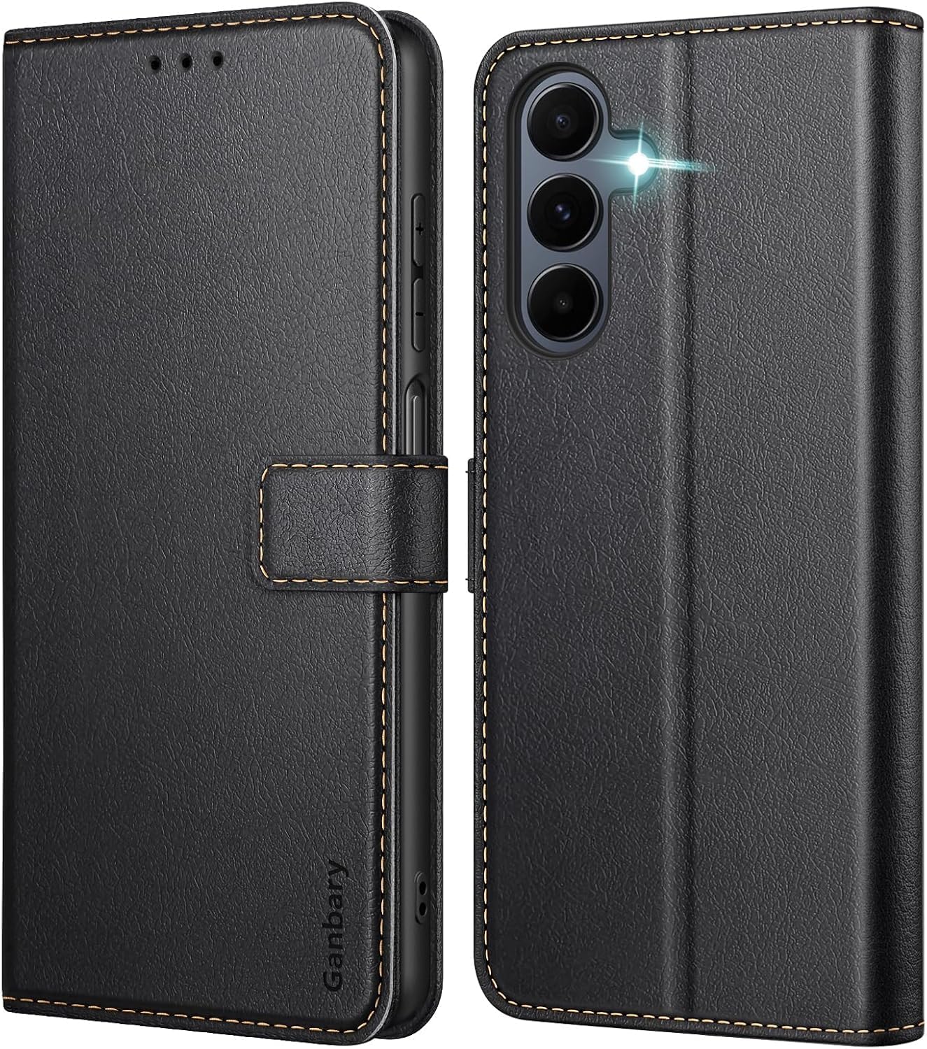 Coque iPhone 17 en cuir véritable TAURI étui portefeuille luxe