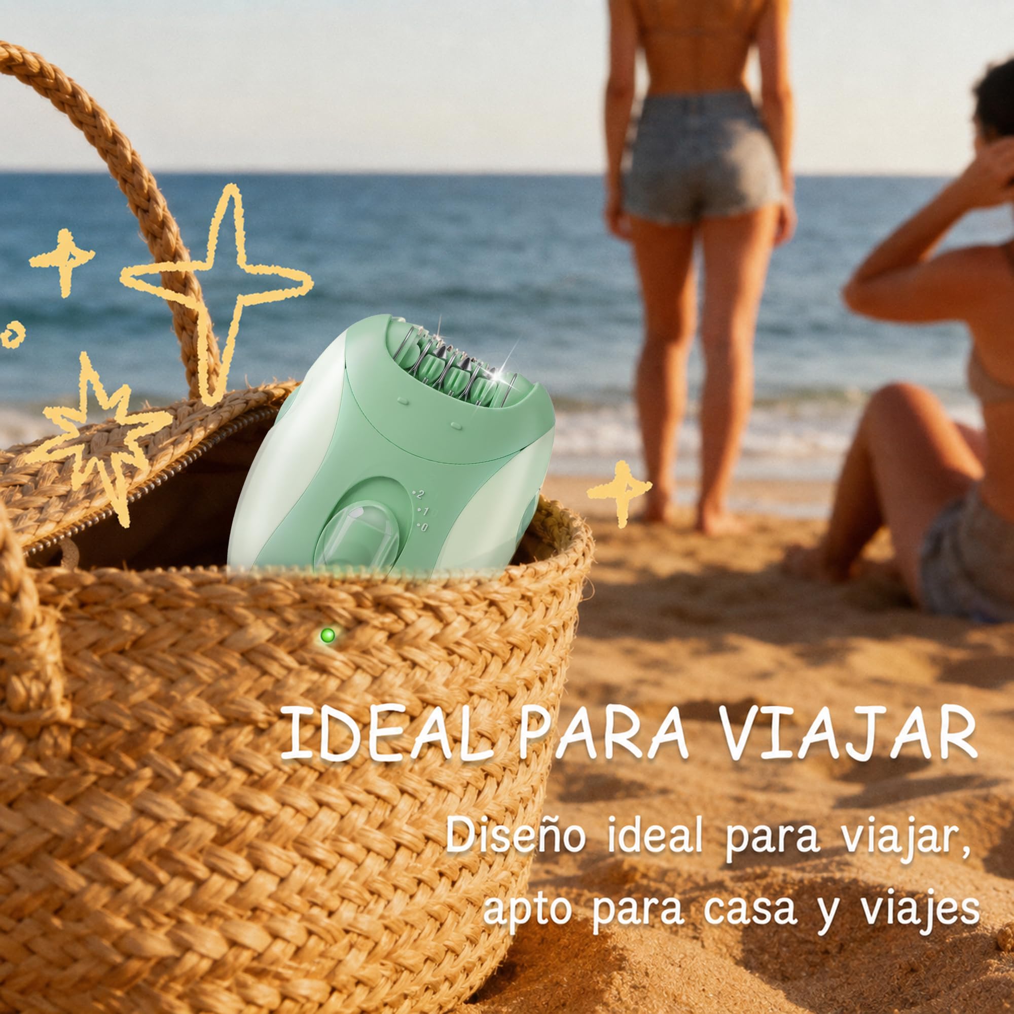 KEMEI 4-en-1 Depiladora Eléctrica Mujer, Afeitadora Corporal