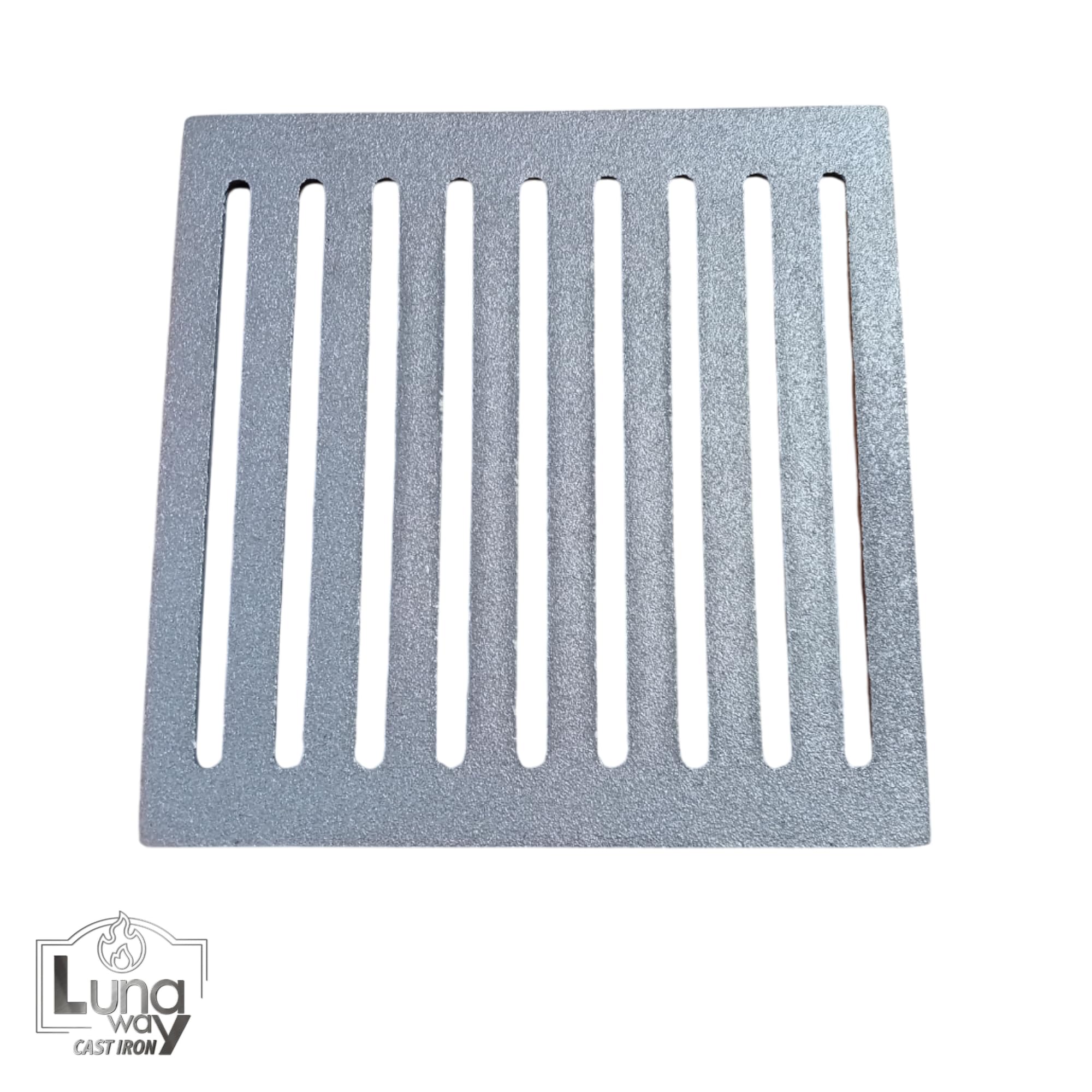 Rejilla para cenizas de hierro fundido | Optimiza el tiro de la chimenea y la estufa | Resistente a altas temperaturas | Fácil limpieza, Hierro fundido, 20 x 20 cm