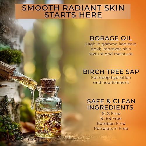 Miniatura 4 de Relleno profundo de arrugas para la cara, crema con infusión de colágeno con savia de abedul, jojoba y aguacate, se dirige a líneas finas y arrugas,