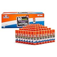 Vista 10 de Elmer's Barras de pegamento escolar púrpura desaparecidas, lavables, 0.27 onzas, 30 unidades, pósters, regreso a la escuela, paquete a granel