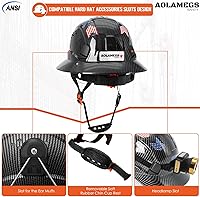 Vista 50 de Carbon Fiber Pattern Full Brim Hard Hat with Visor-OSHA Approved Construction Safety Helmet for Men Women,ANSI Z89.1 Vented Reflective Hardhat with