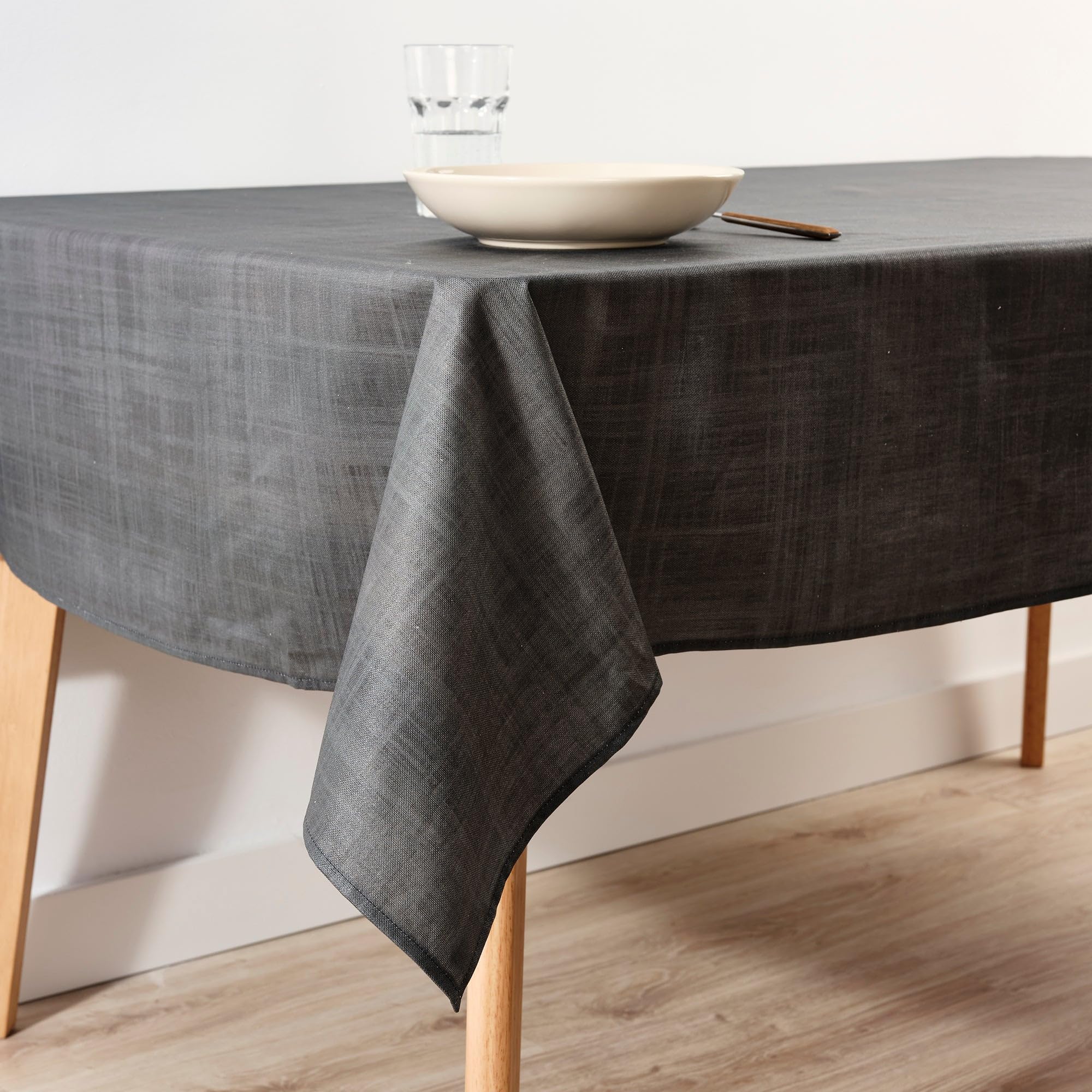 BELUM | Mantel XL 300x180 cm resinado 100% algodón orgánico; Mantel resinado NO Hule; Mantel Grande para Mesa Rectangular; Mantel sin rigidez; Mantel Impermeable