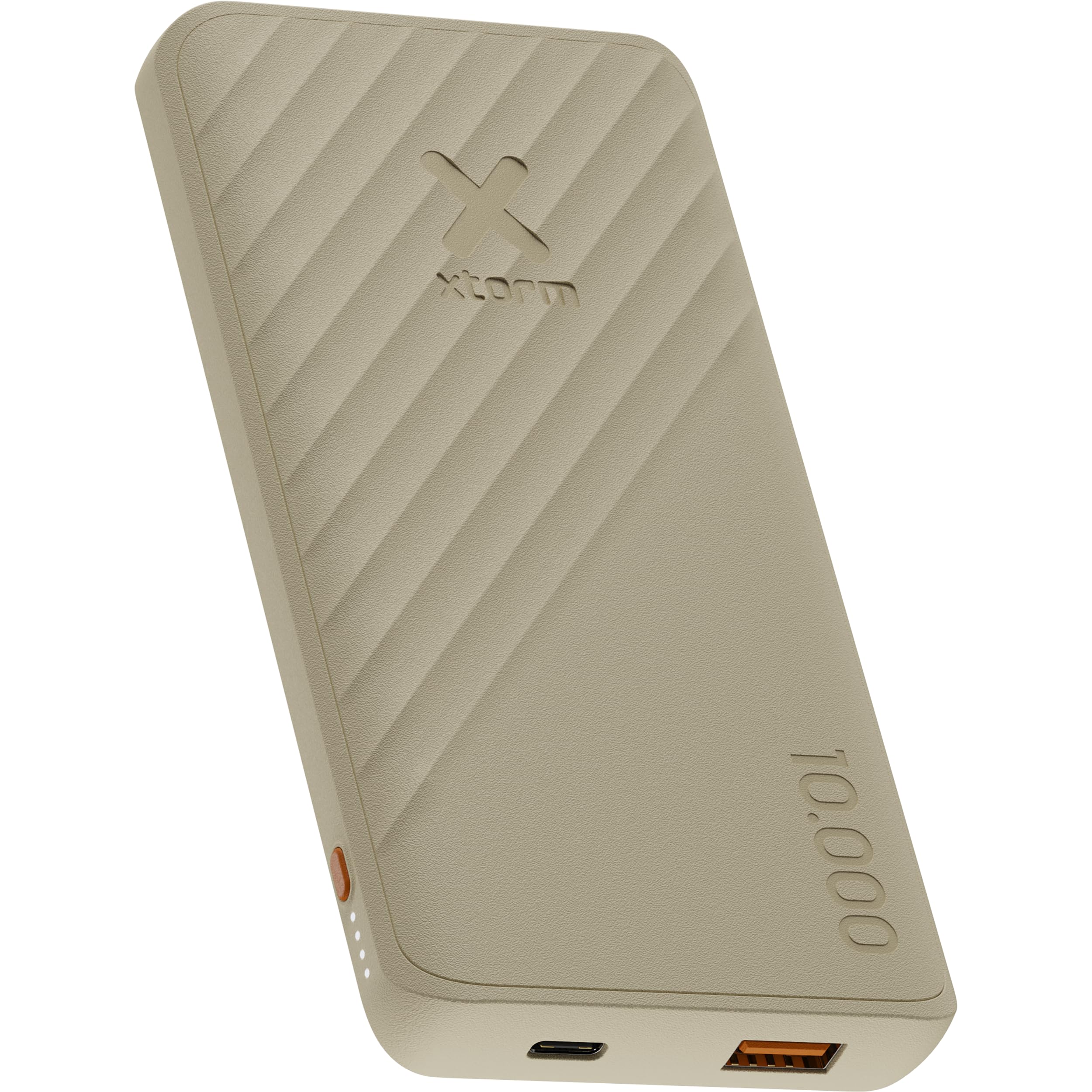 Powerbank Xtorm Go2-10 000 mAh - 1x USB-A, 1x USB-C - Batterie puissante - Charge Rapide pour Samsung et iPhone - Technologie Durable - Clay