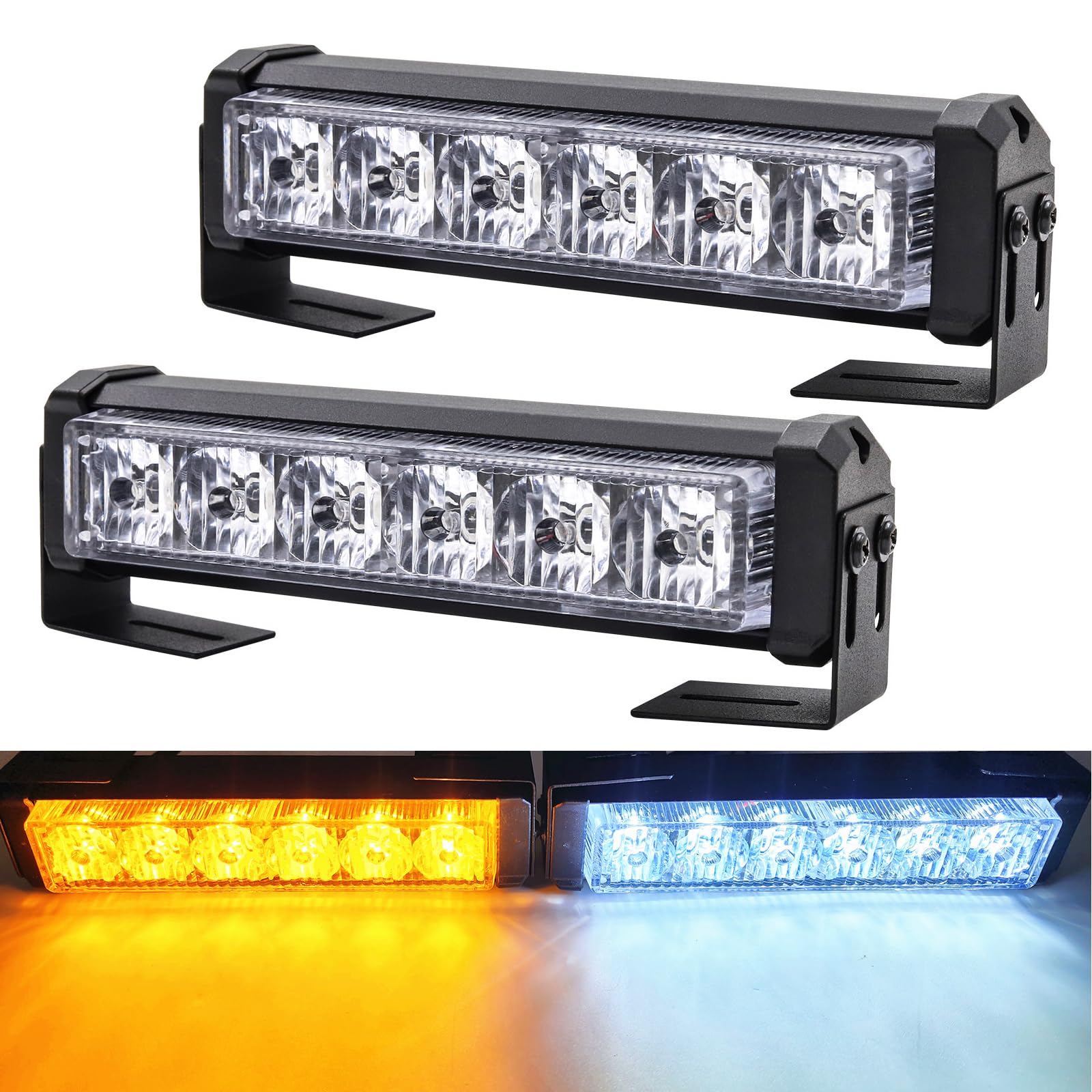 Amazon.co.jp: X-STYLE LEDストロボライト 白・黄 12V 9つモード 点滅