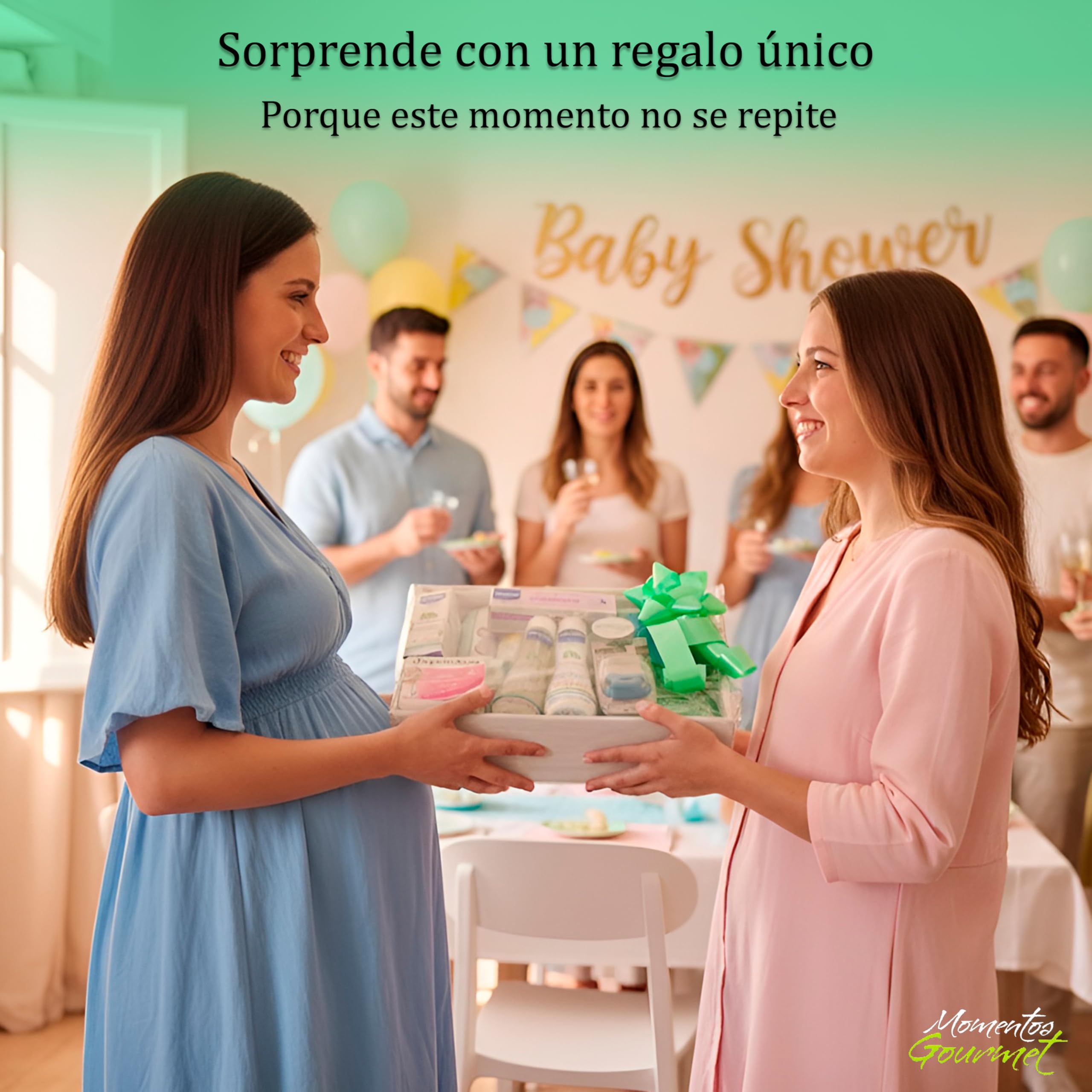 Canastilla Bebé Recién Nacido Cesta Regalo Unisex para Nacimiento y Baby Shower Set de Regalo con Tarjeta Personalizable Ideal para Bautizo y Mamás Primerizas de 0 a 6 Meses Envío Directo al Hospital!