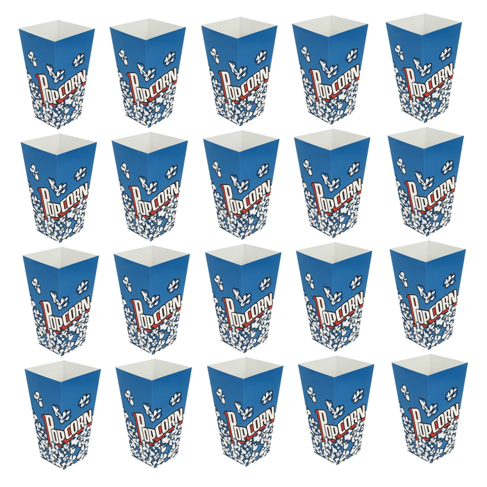 Toyvian Cajas De 100 Uds. Caja De Palomitas De Maíz Titulares De Palomitas De Maíz Tina De Palomitas De Maíz Contenedor De Palomitas De Maíz Cubo De Palomitas De Maíz Papel Microonda