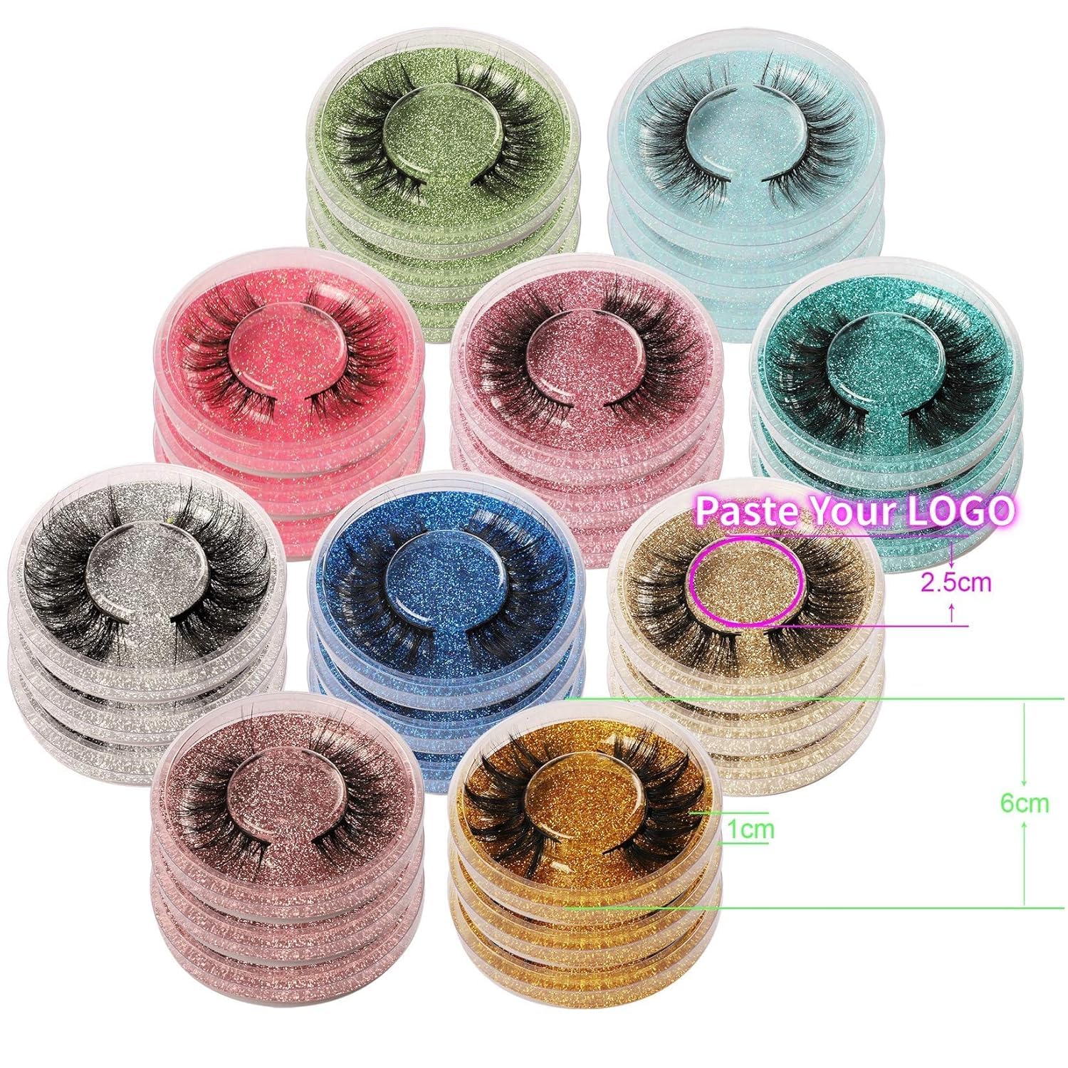 HeyAlice False Lashes Faux Mink Eyelashes 30 Pairs 10 Styles Wholesale Eye Lashes Pack 3D Volume Natural Look