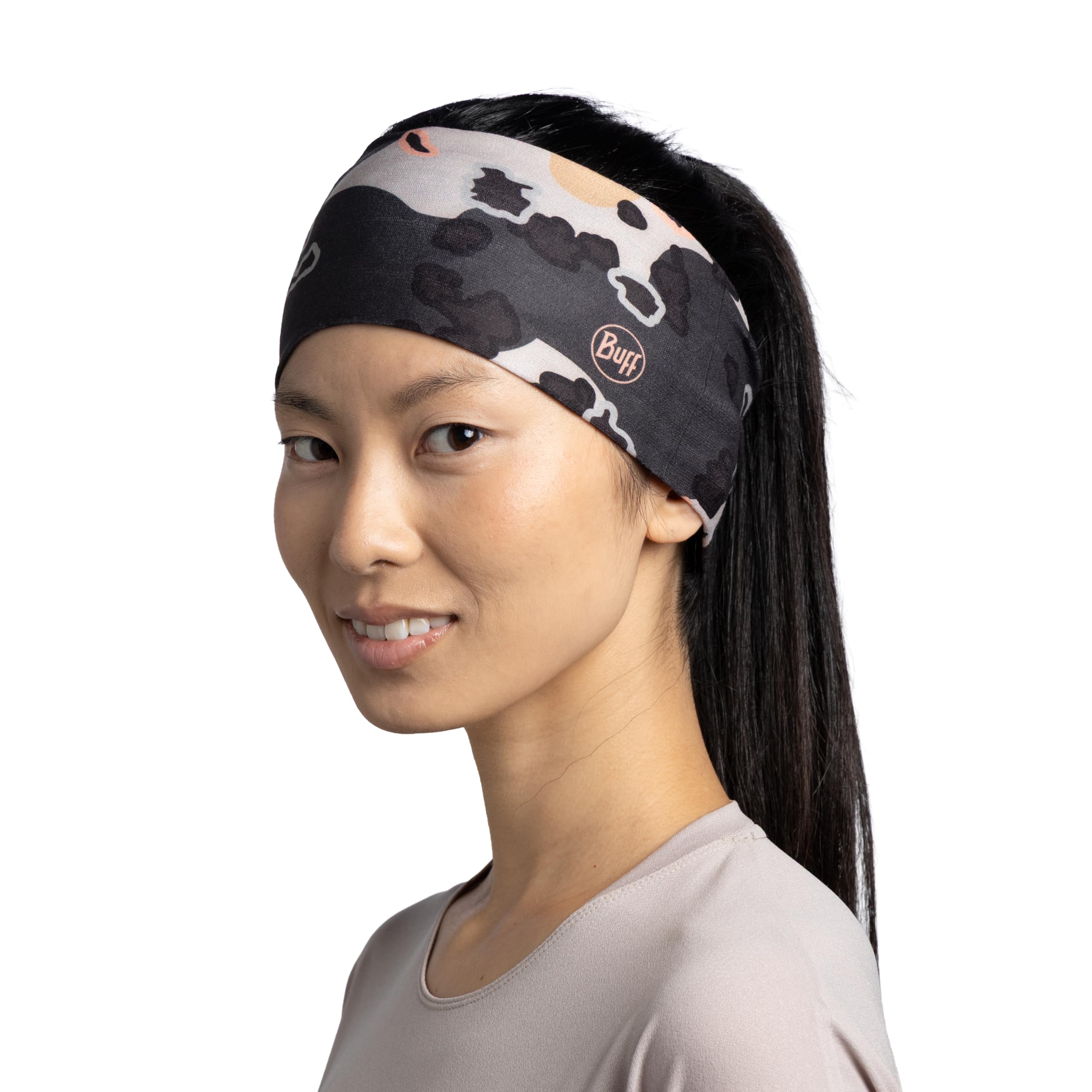 BUFF Opaska Coolnet UV Wide Wygodna, Ochrona Upf50, Sport, Elastyczna, Materiał z Recyklingu, Jakość One Size Wielobarwny