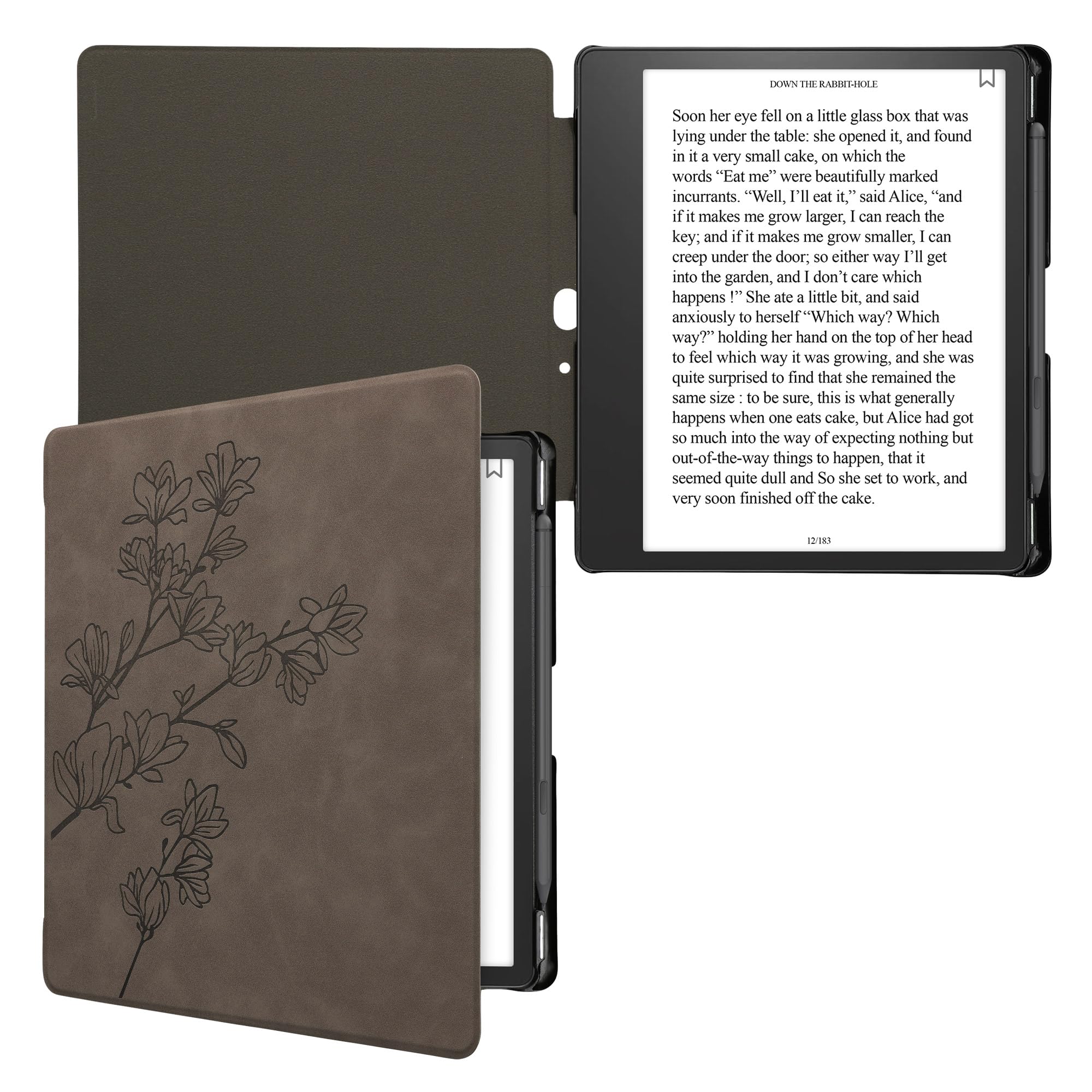 kwmobile Etui kompatybilne z Amazon Kindle Scribe Cover - etui na czytnik e-booków - szary magnolie