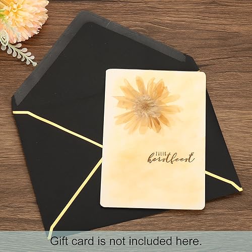 Miniatura 4 de PATIKIL Paquete de 100 sobres de 5 x 7 para tarjetas A7, sobres de Navidad, sobres con solapa en V con borde dorado para oficina, tarjetas de regalo