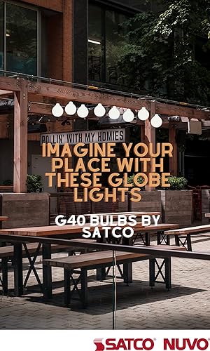 Miniatura 2 de Satco S12112 6.5 pulgadas 6.5W G40 LED lámpara de repuesto de base media, temperatura de color: 2700, color final: esmerilado