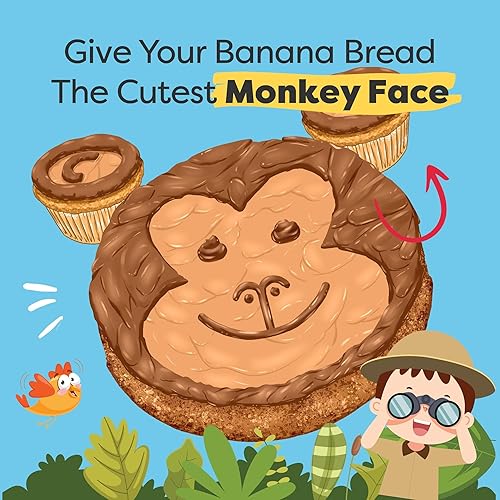 Miniatura 3 de Baketivity Rainbow Bagel & Monkey Banana Bread Kit de hornear Juego de cocina para niños con ingredientes Kosher pre-medidos, recetas ilustradas,