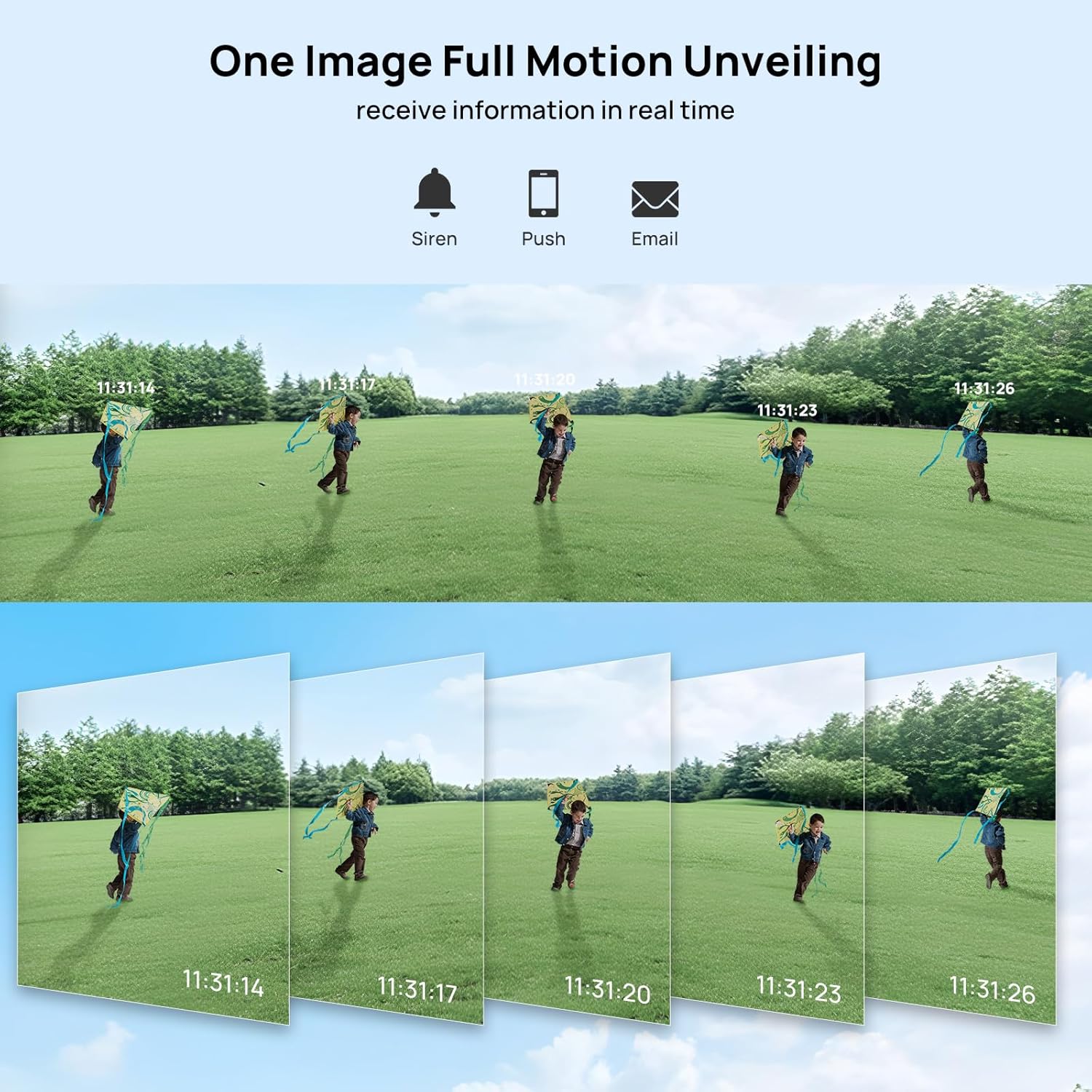 PANOEAGLE 4MP Dual Lens PoE IP Camera Outdoor with 170° Panoramic Wide Angle,Full Color& IR Night Vision,Human Detection,Two-Way Talk, Micro SD Card Slot, IP67, WDR