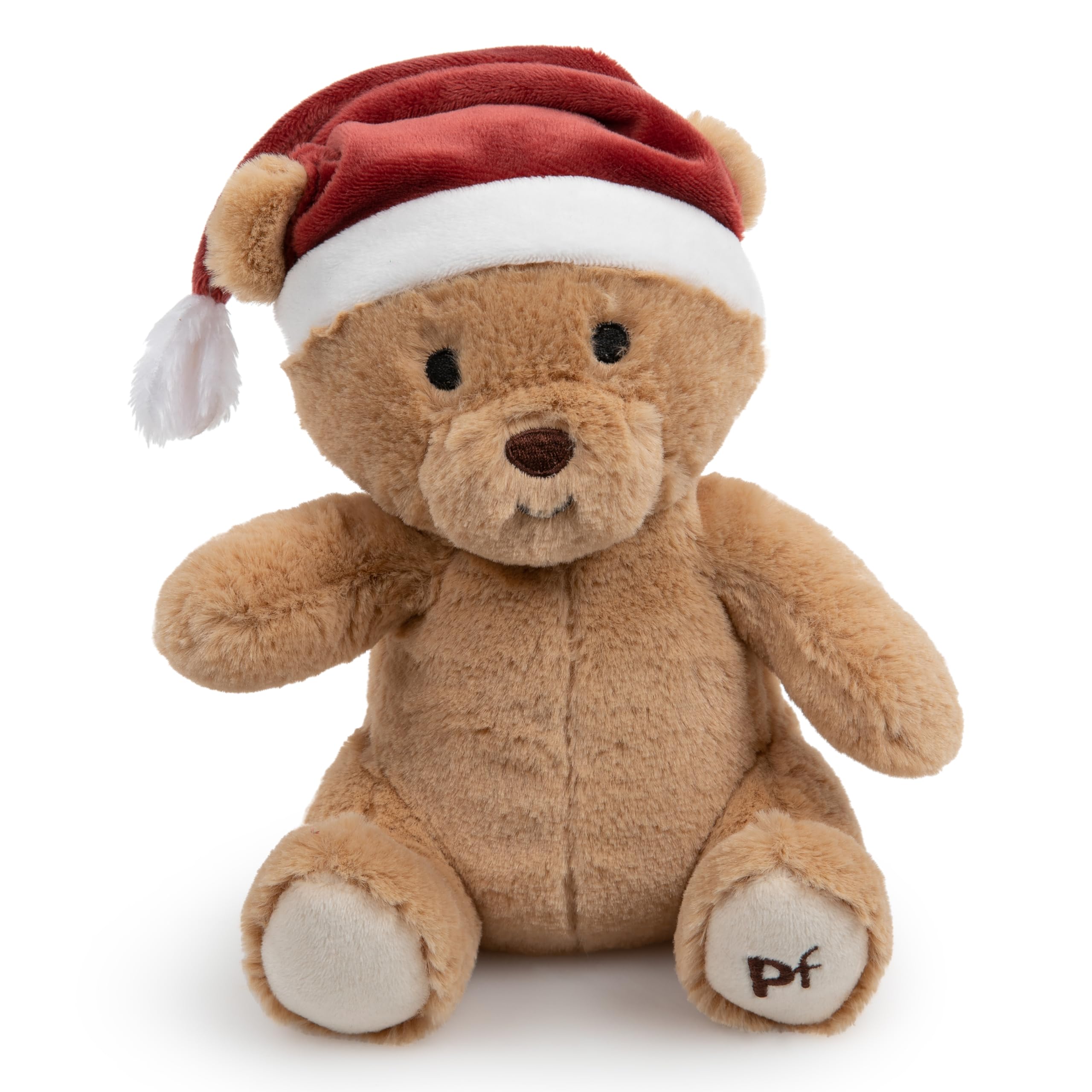 Petface Christmas Teddy Plush Dog Toy with Built-In Squeaker (Pack of 1)