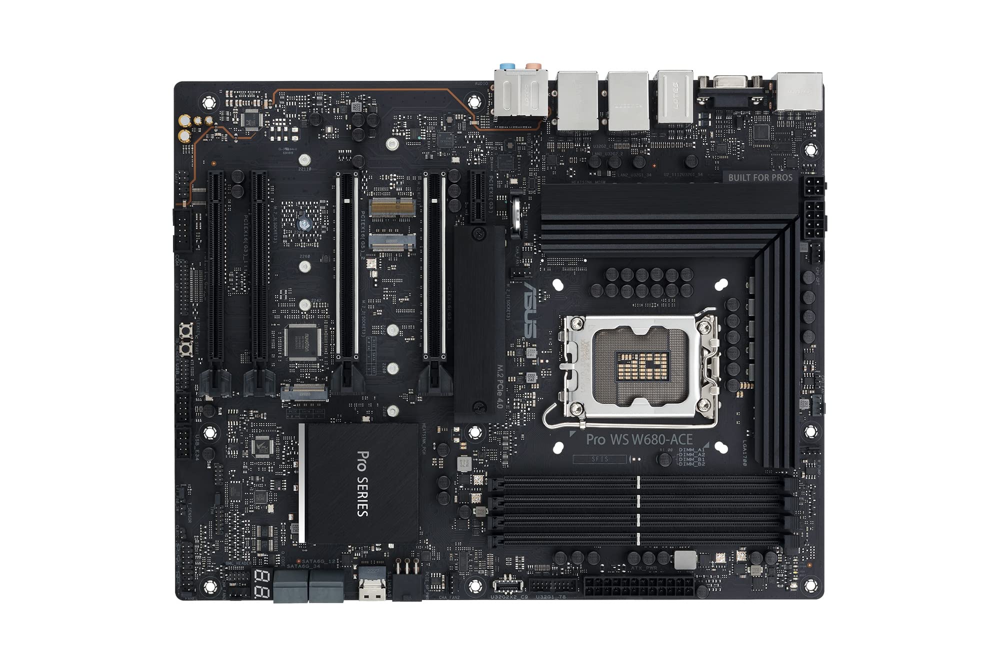 ASUS Pro WS W680-ACE Workstation Mainboard Sockel Intel LGA 1700 | ATX-Mainboard, PCIe 5.0, DDR5, 3x PCIe 4.0, USB 3.2 Gen 2