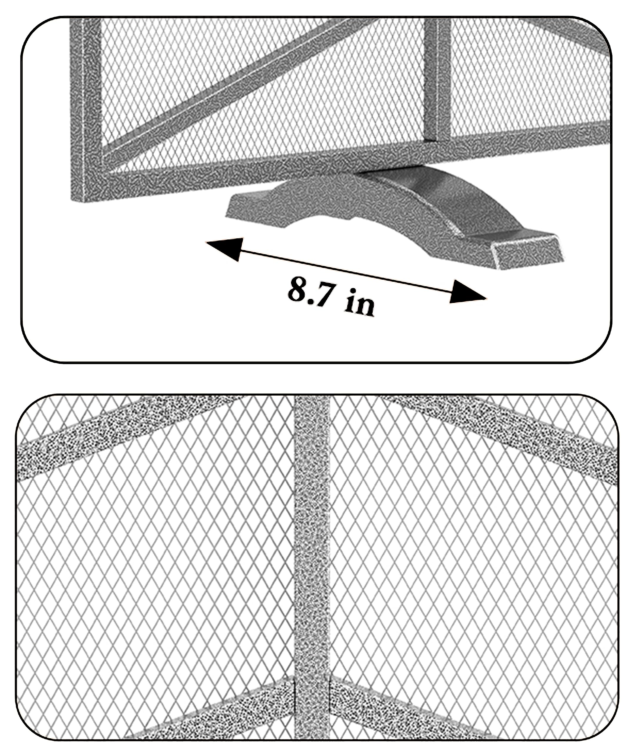 Fire Beauty Single Panel Fireplace Screen Handcrafted Wrought Iron Mesh Chevron, Fire Spark Guard for Living Room, Bedroom DÃ©cor(Pewter)