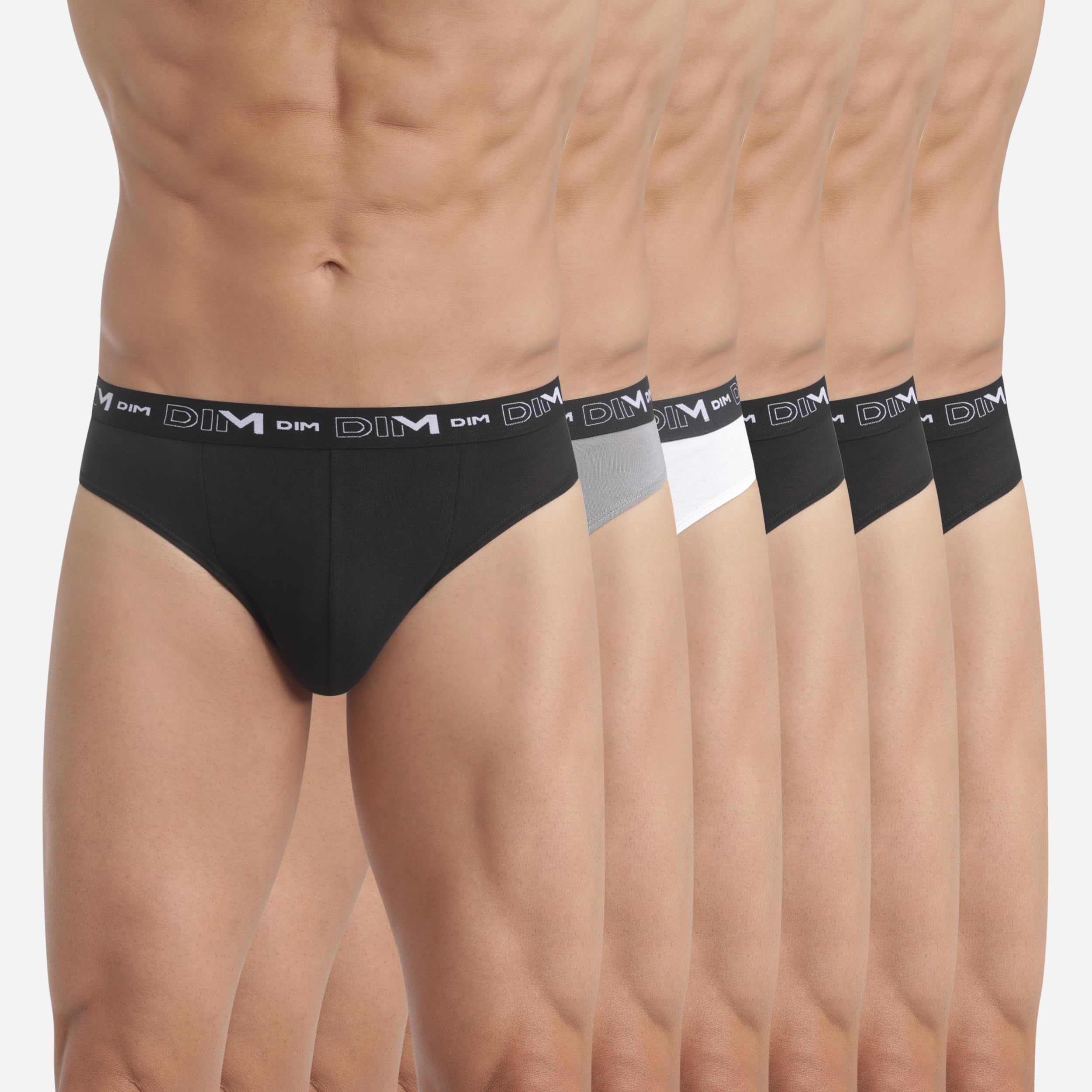 DIM Herren Slip 6er Pack | Bequeme Stretch-Baumwolle | Täglicher Halt | Ohne Etikett