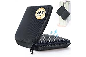 Up to 20.5" Foldable Portable Gel Seat Cushion for Stadium, Home, Office Chair and Bleacher