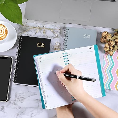 Miniatura 9 de Agenda de bolsillo 2023-2024, agenda semanal y mensual de bolsillo, julio de 2023 a junio de 2024, 6.8 x 4.3 pulgadas, doble fuerte, encuadernación