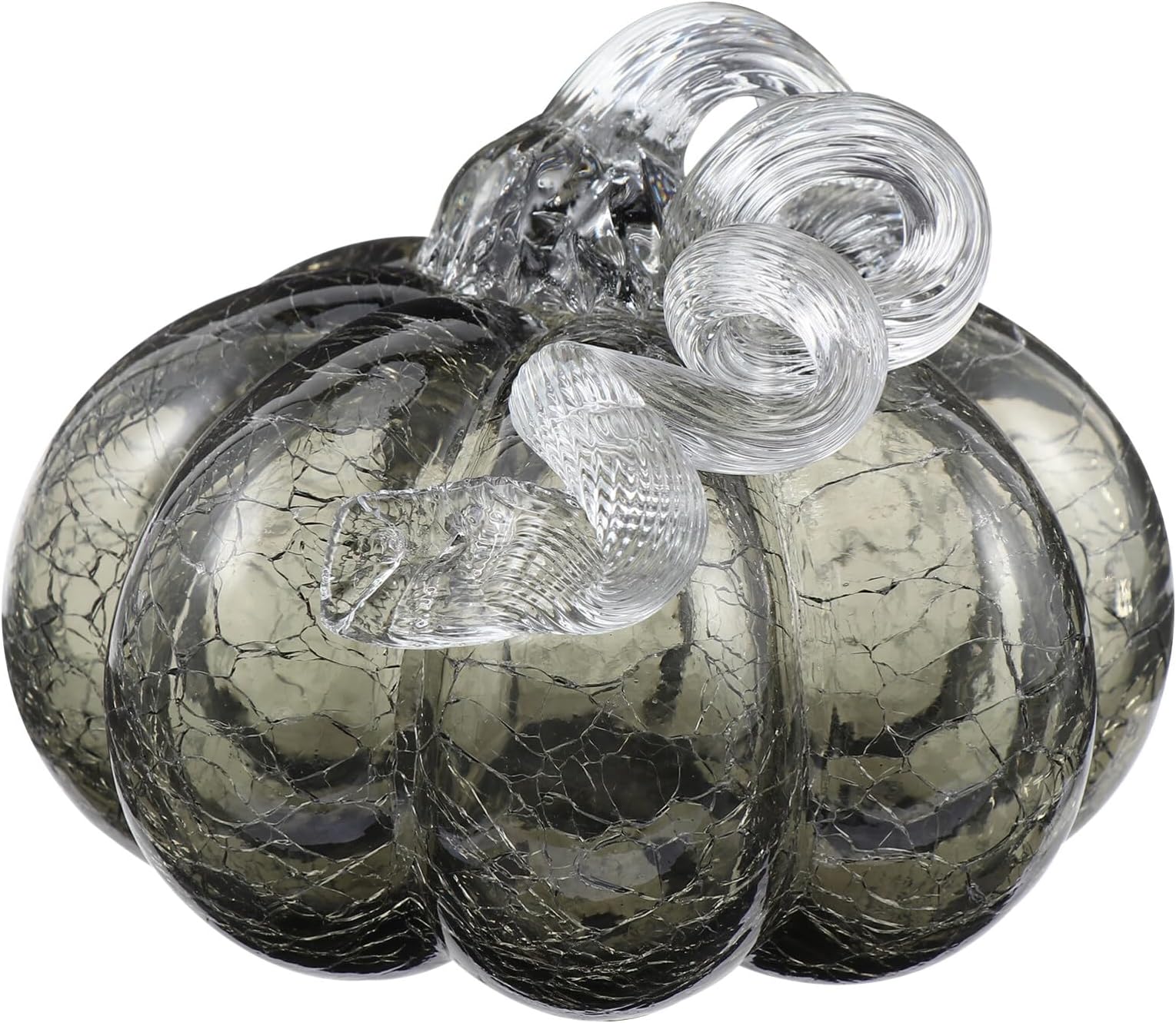 Figurine Citrouille En Cristal 2,8" - Couleur Champagne - Déco Halloween - Art De Table