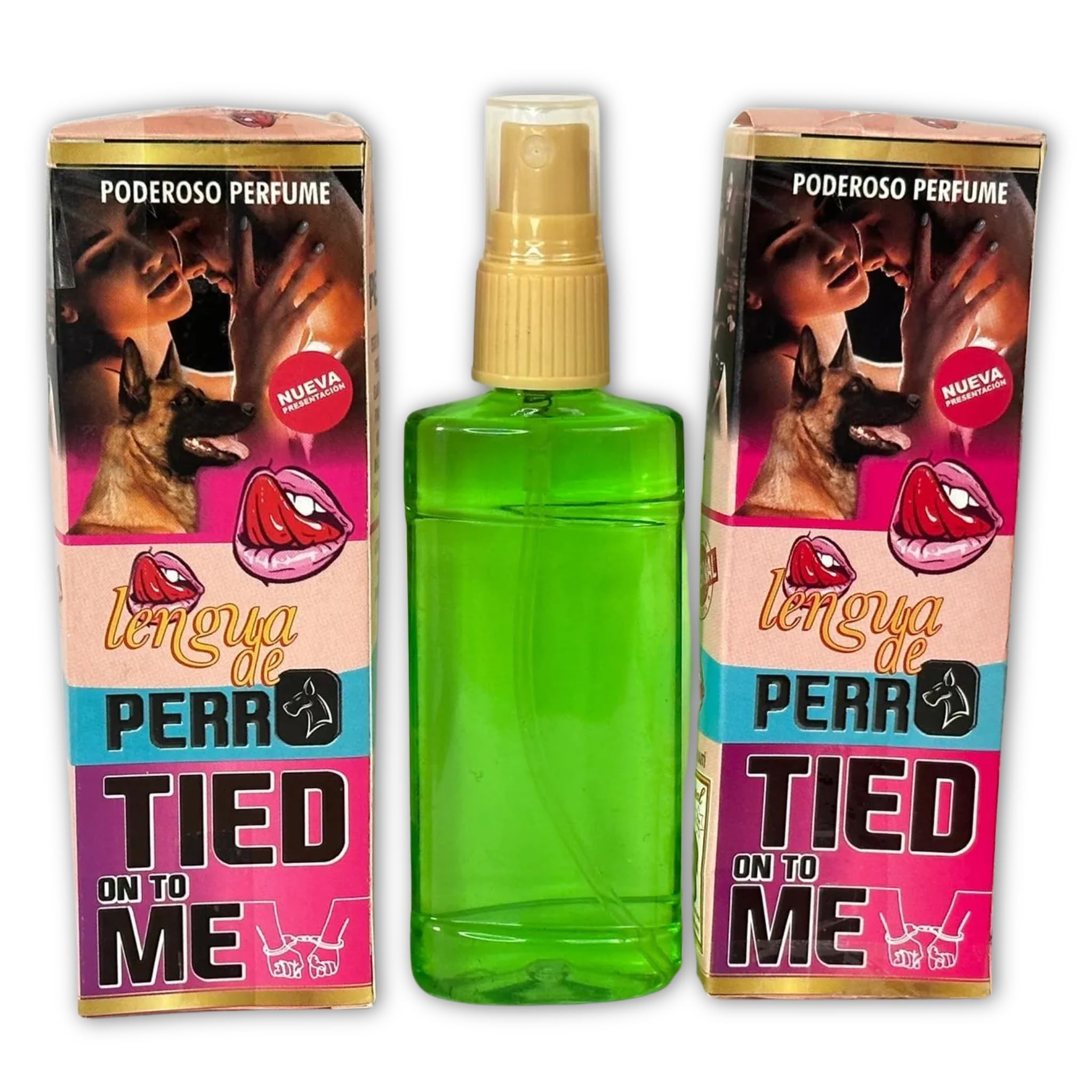Feromonas Perfume Esotérico para atracción/dominación - Pheromones, 4 Onzas - perfume esotérico LENGUA DE PERRO - TIED ON TO ME - Rituales - Wicca