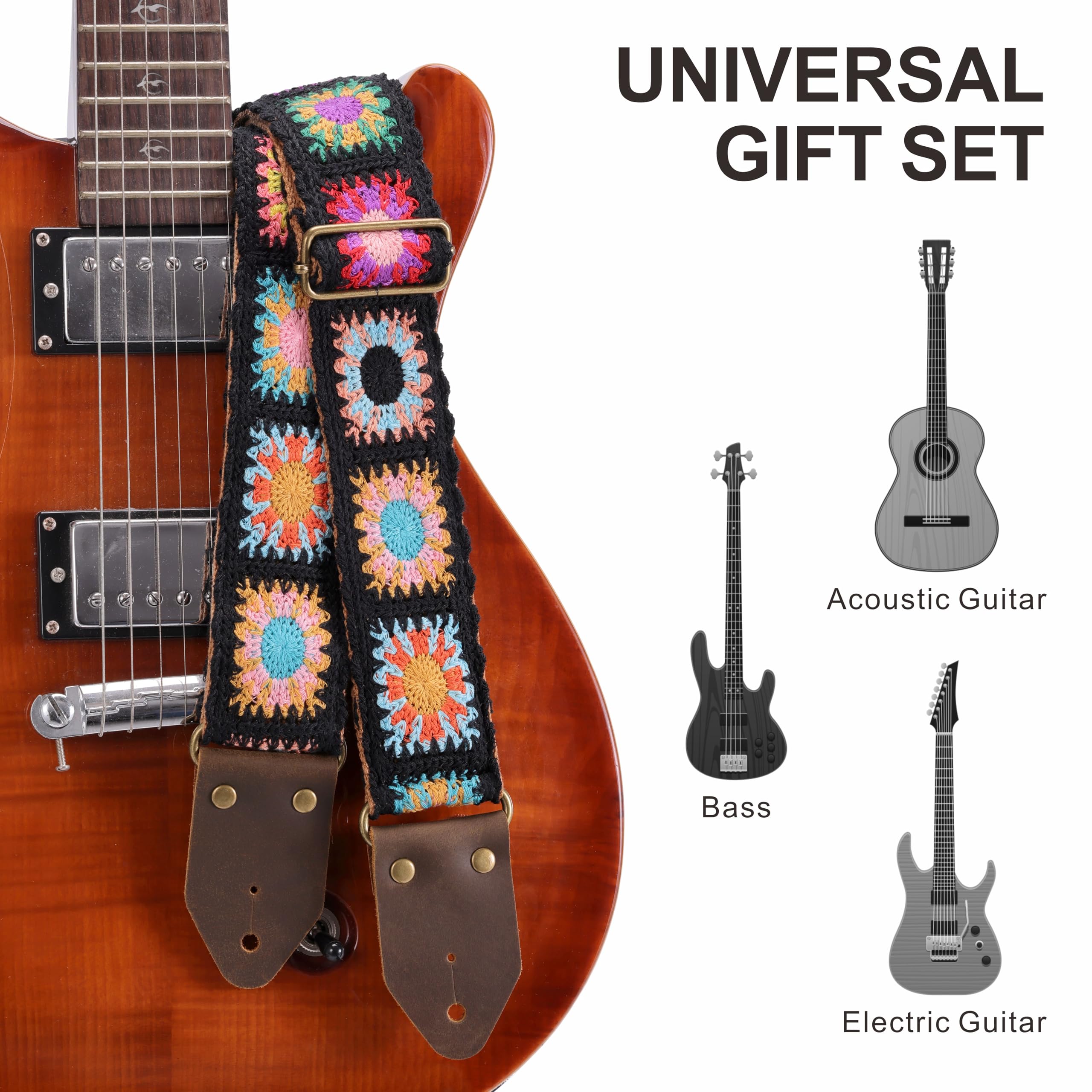BEST GIFT EVER   GUITAR STRAP Nefelibata Vintage Woven Guitar Strap Review main image 4