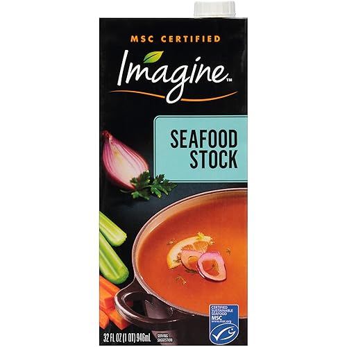 Imagine Caldo de mariscos, 32 fl oz (paquete de 6)