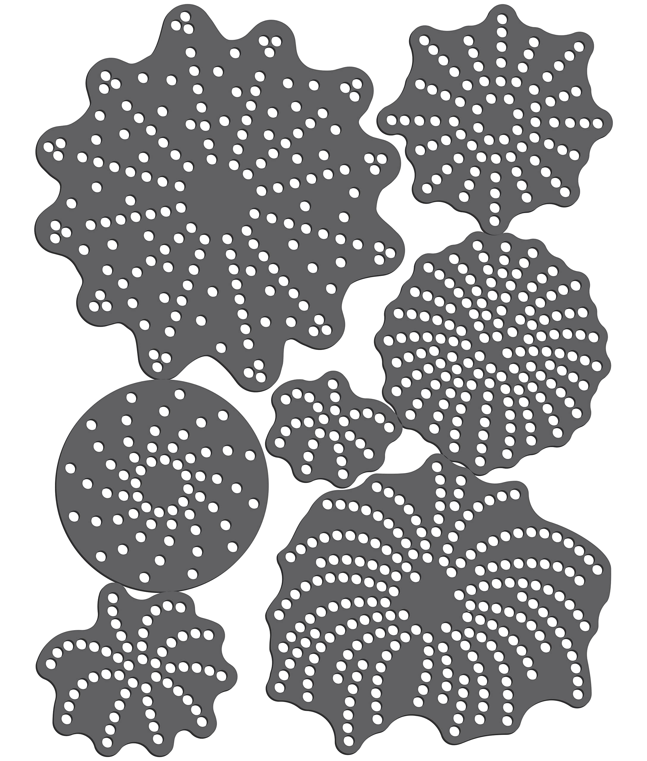 Plantilla magnética Rhinestone Genie Fireworks de 1 a 5 pulgadas negra para pedrería