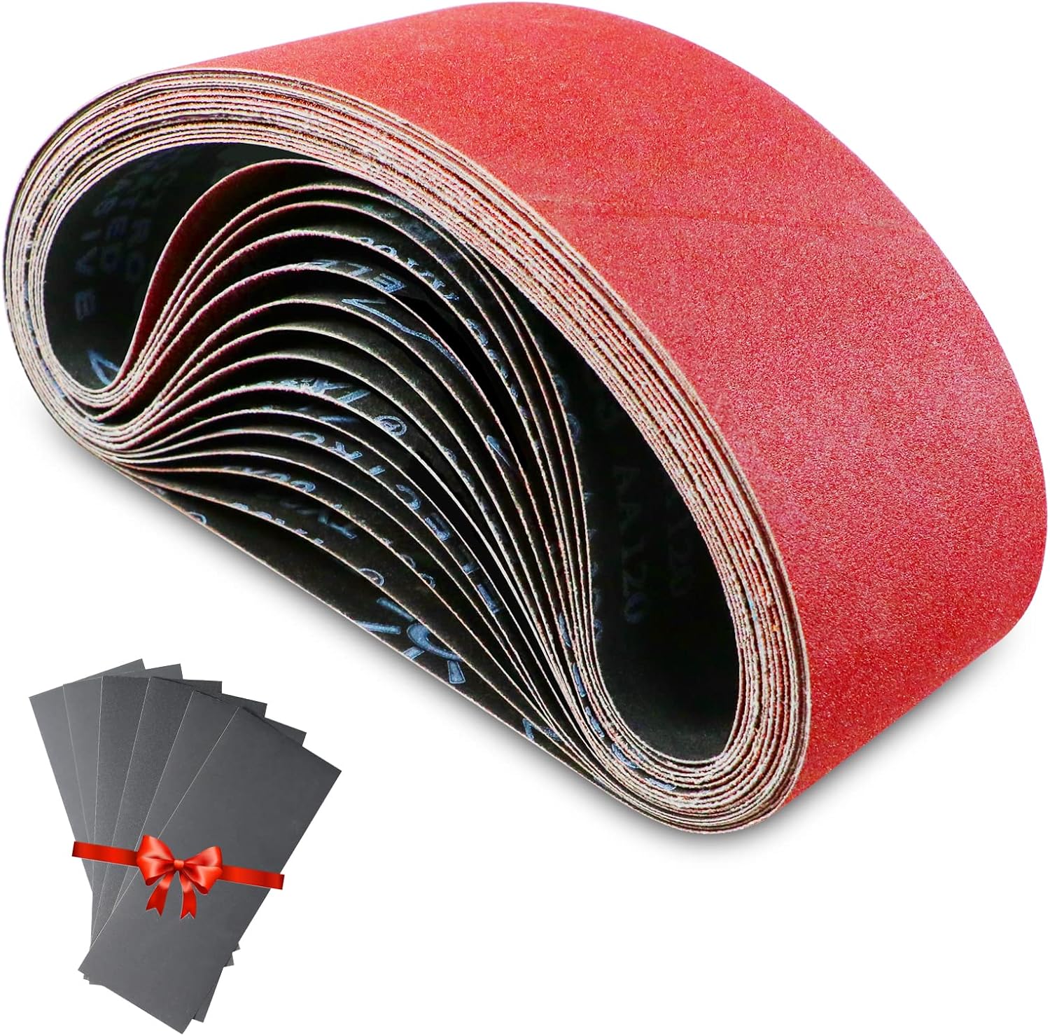 Awutzut Bande Abrasive 100 x 610 mm Bande de Ponceuse Ensemble de