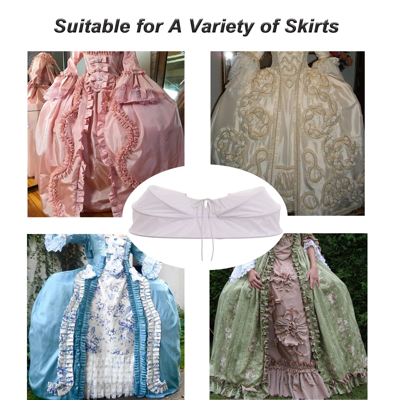 Elizabeth Robe de mariée avec jupon Blanc