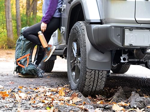 Miniatura 4 de WeatherTech Guardabarros personalizado sin taladrar para Ford F-150 Raptor - Par delantero (110150), color negro