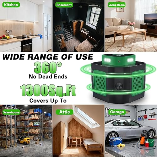 Miniatura 8 de Paquete de 2 repelentes de ratones para ratones y ratas para la casa, repelente ultrasónico de ratones, trampa para ratones de 360 para interiores