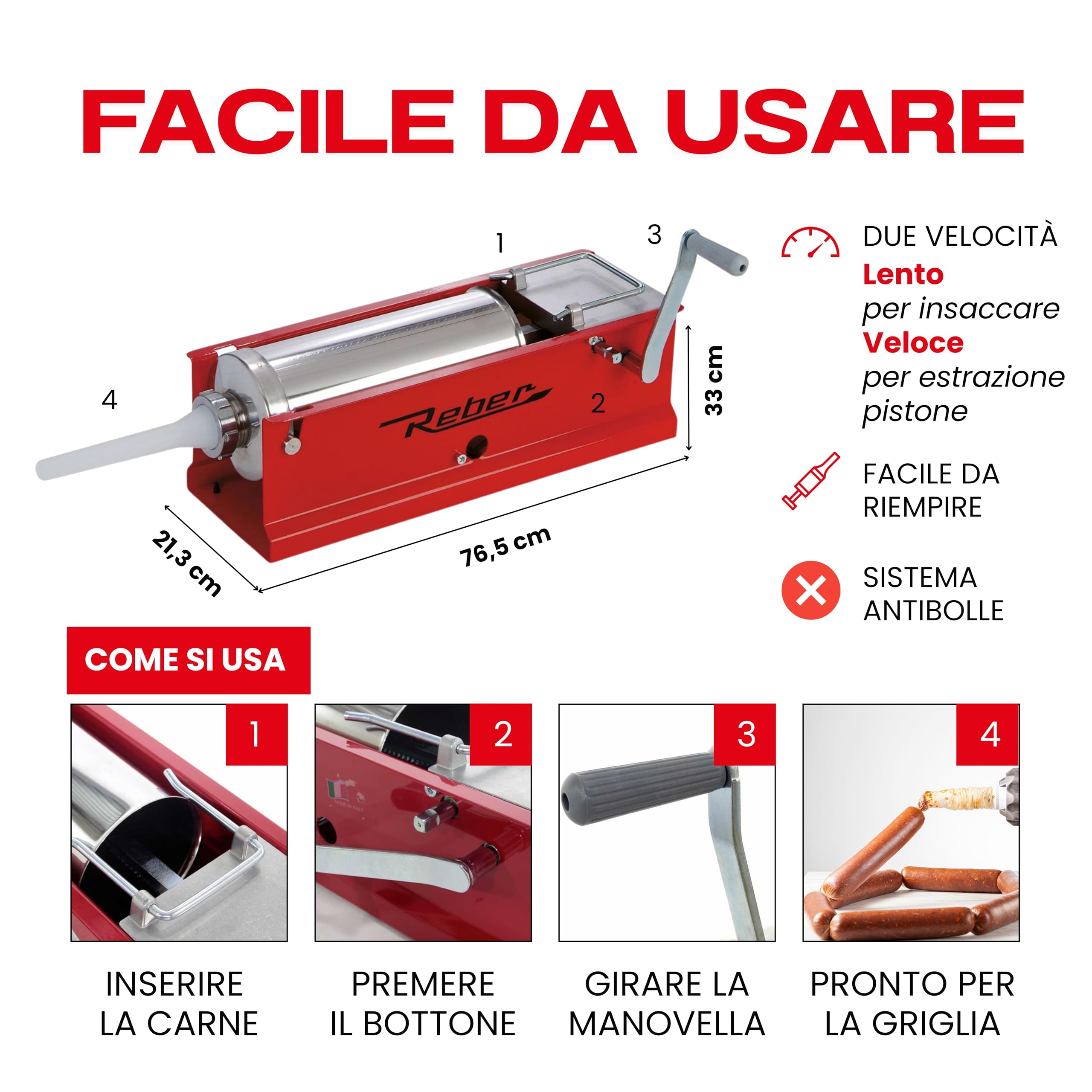 Reber 8950N Ensacheuse Manuelle