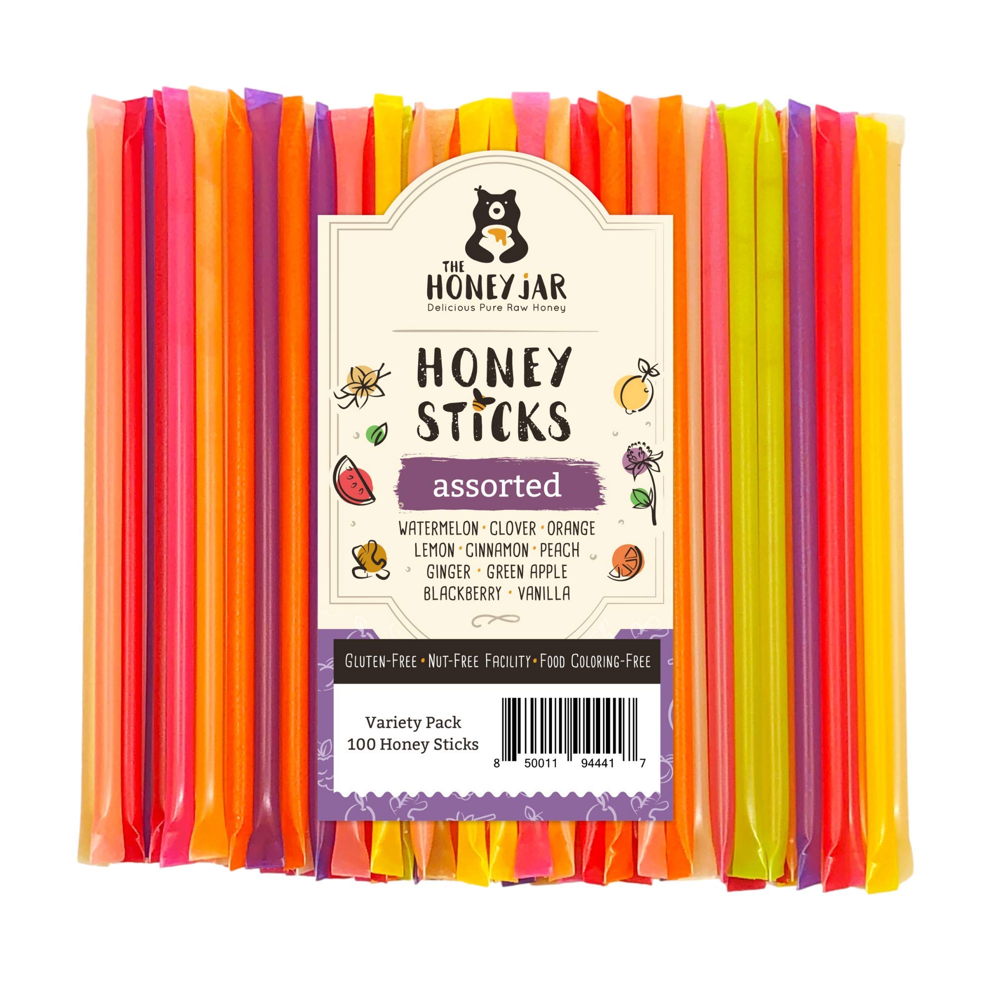 Buy The Honey Jar Variety Pack Raw Honey Sticks Pure Honey Straws For