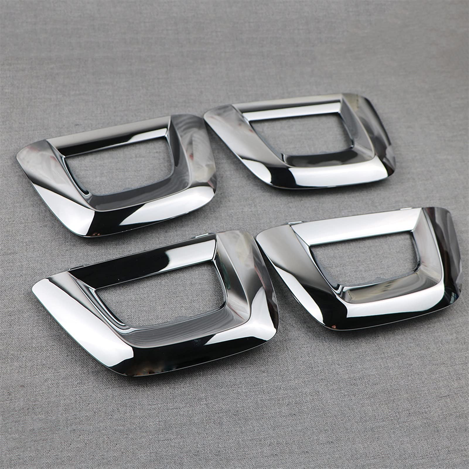 KCSOC 4Pcs Chome Front Bumper Lower Guard Cover Trim Ornamental Fit For Mercedes-Benz C253 GLC200 GLC260 GLC300