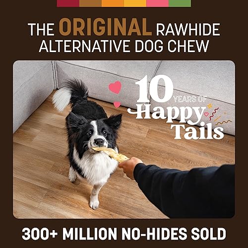 Miniatura 2 de EARTH ANIMAL Receta de venado de tiras sin ocultar, alternativa natural de cuero crudo para perros, paquete de 4