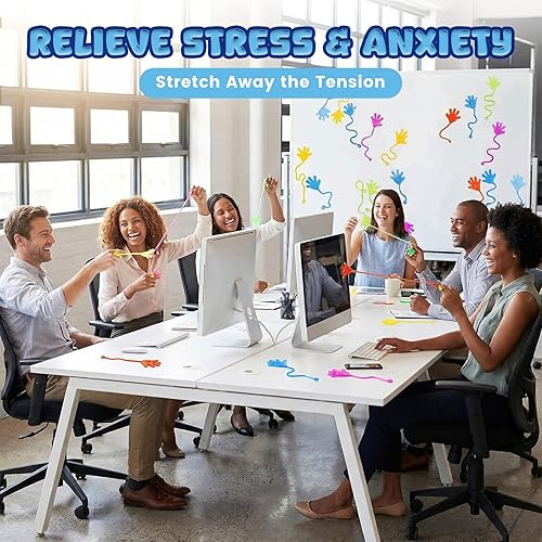 Miniatura 7 de Shindel 115 manos adhesivas con purpurina a granel, juguetes de recuerdos de fiesta para niños, juguetes elásticos para manos adhesivas