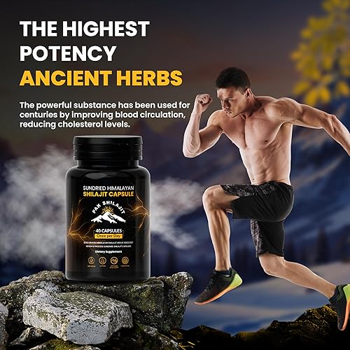 Miniatura 6 de Cápsulas Shilajit del Himalaya secadas al sol de 120 días  Oro graduado por encima de 18,000 pies  Orgánico  Más de 85 minerales naturales  Rico en